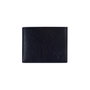 Zoozie Bags Cartera para Hombre de Piel Auténtica, Azul Oscuro, 11.5x2x8.5 cm